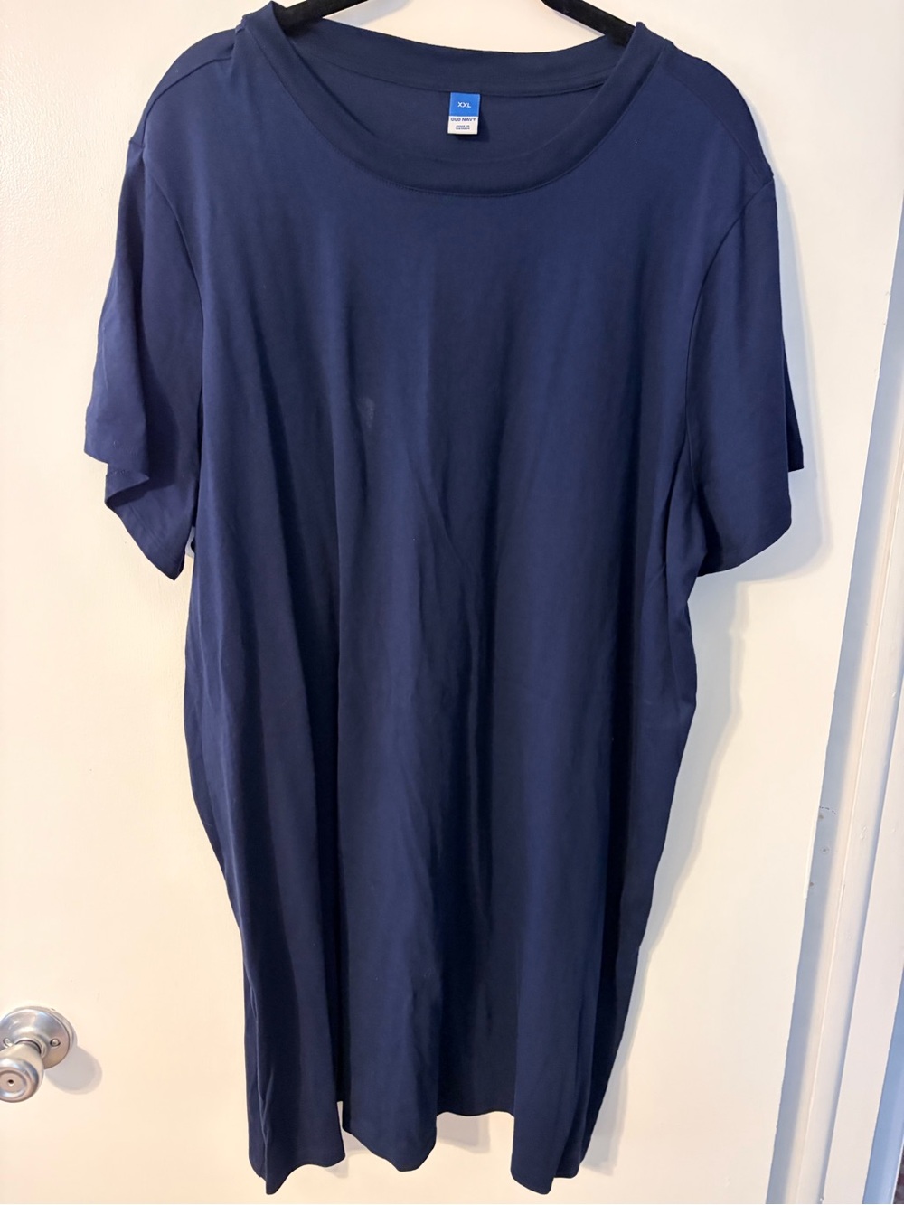 Old Navy Navy Blue T-Shirt Dress XXL Short Sleeve Casual Knit